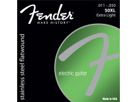 Fender Stainless Flatwounds (50XL) Stainless Steel Flatwound Ball End Set Fender Stainless Flatwounds (50XL) Stainless Steel Flatwound Ball End Set
